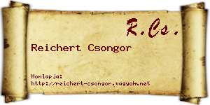Reichert Csongor névjegykártya